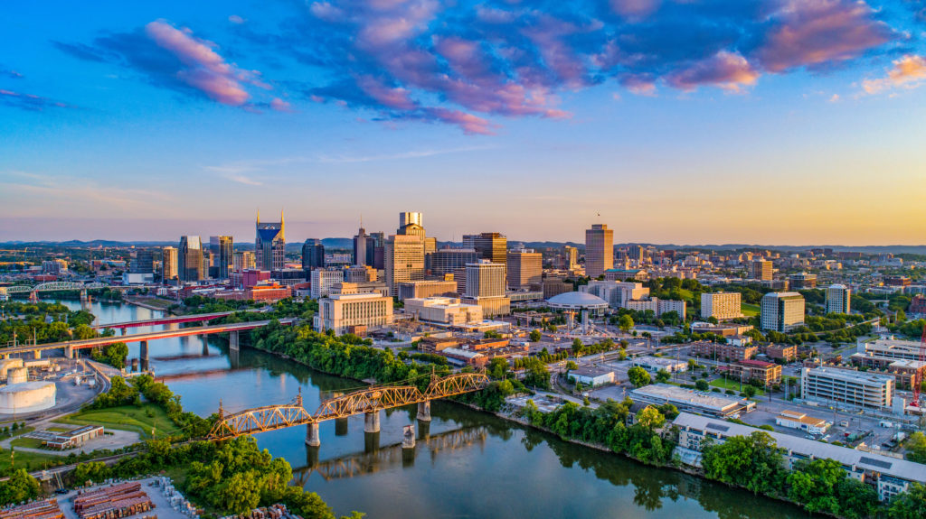 Nashville Tennessee TN Skyline.