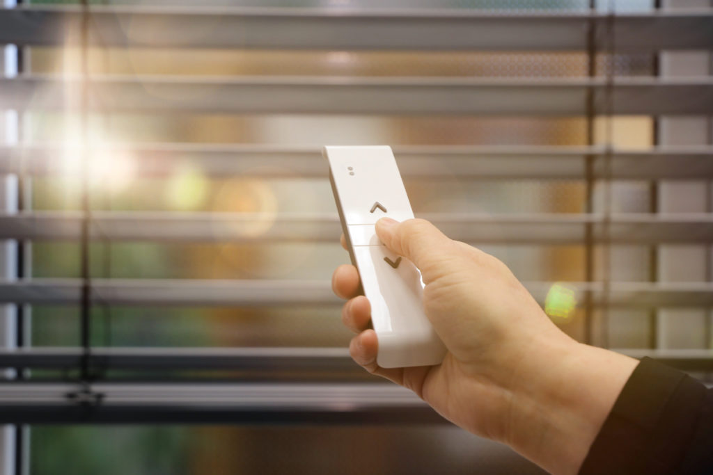 Blinds with remote controls - automated blinds - smart home 