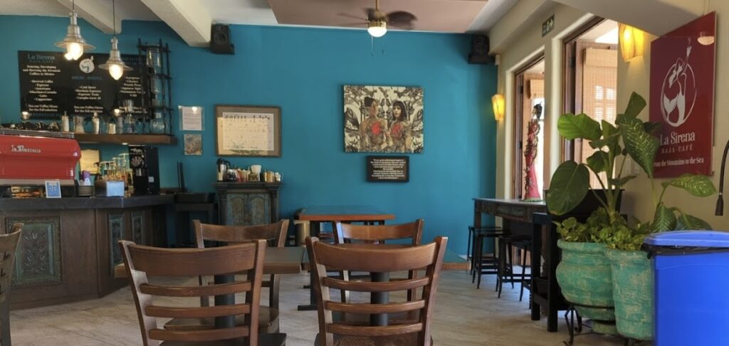 La Sirena Baja Cafe interior