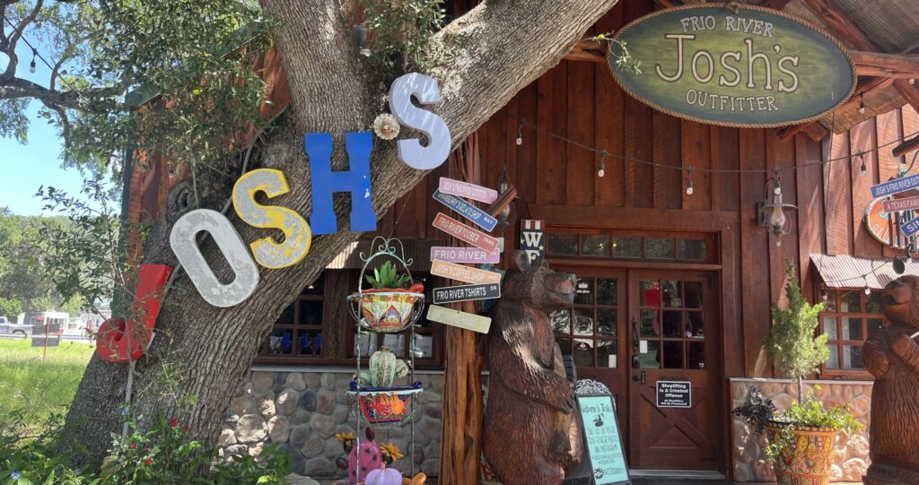 Josh's Frio River Outfitter entrance