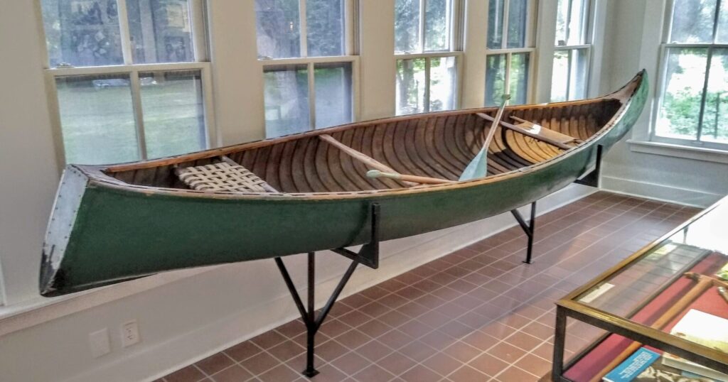 canoe and artifacts