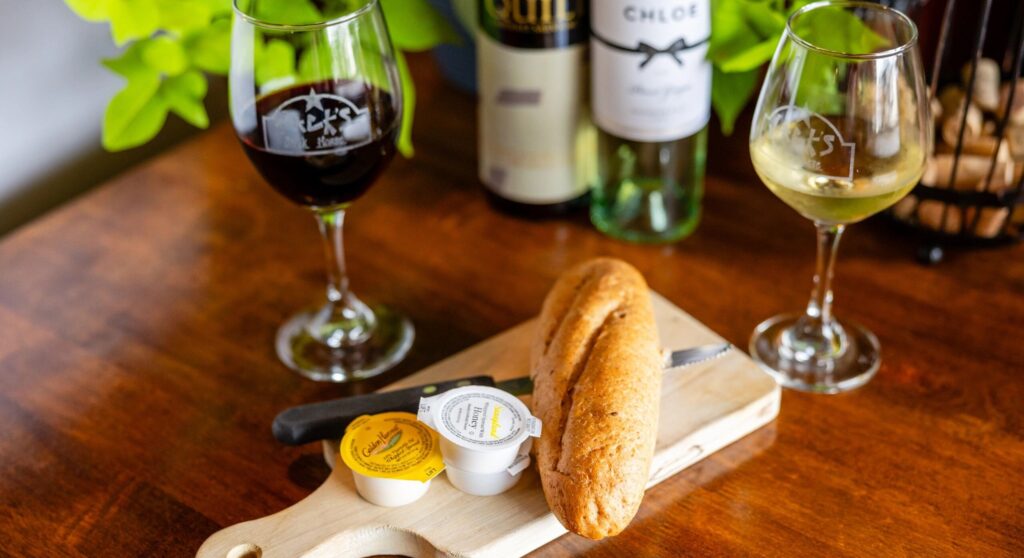 wine and bread