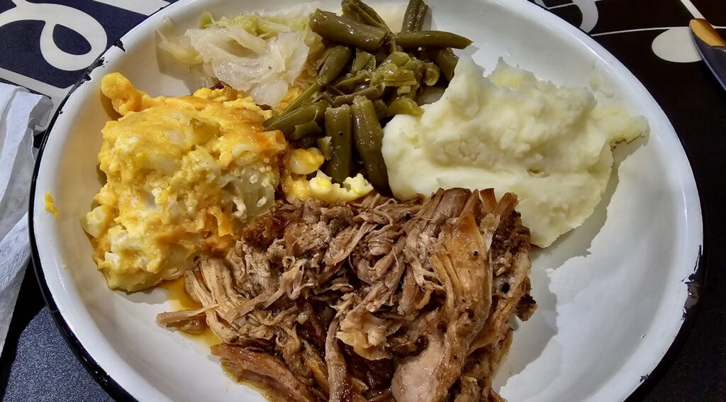 pulled pork dinner