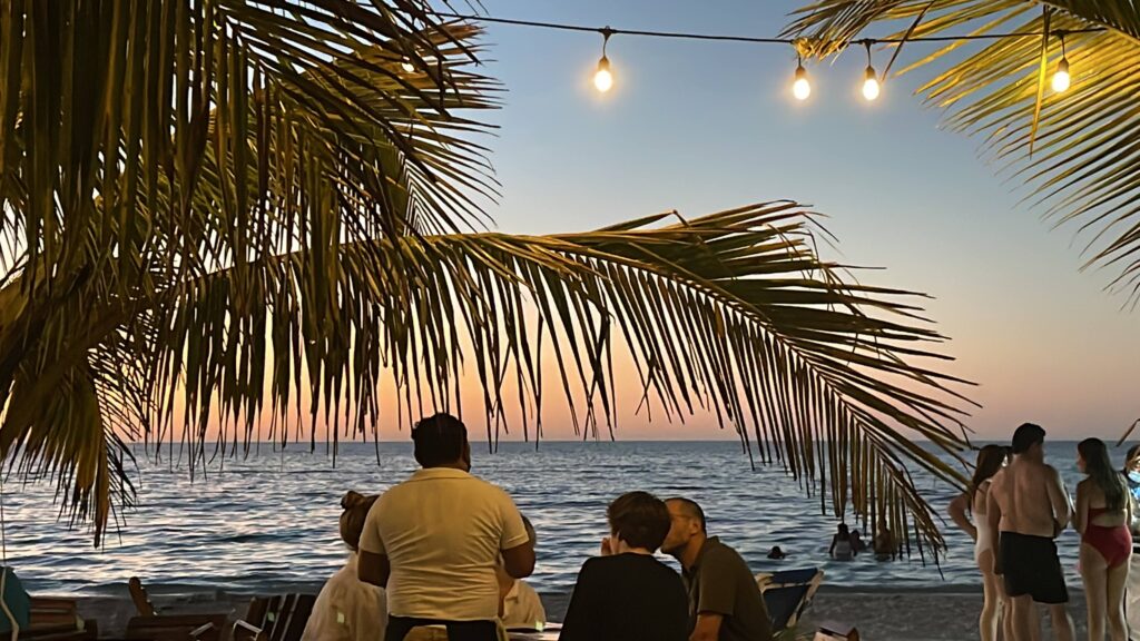 sunset on beach