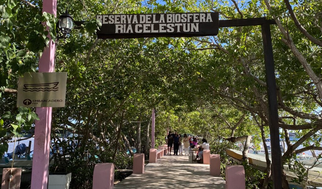 Ria Celestun Biosphere Reserve entrance