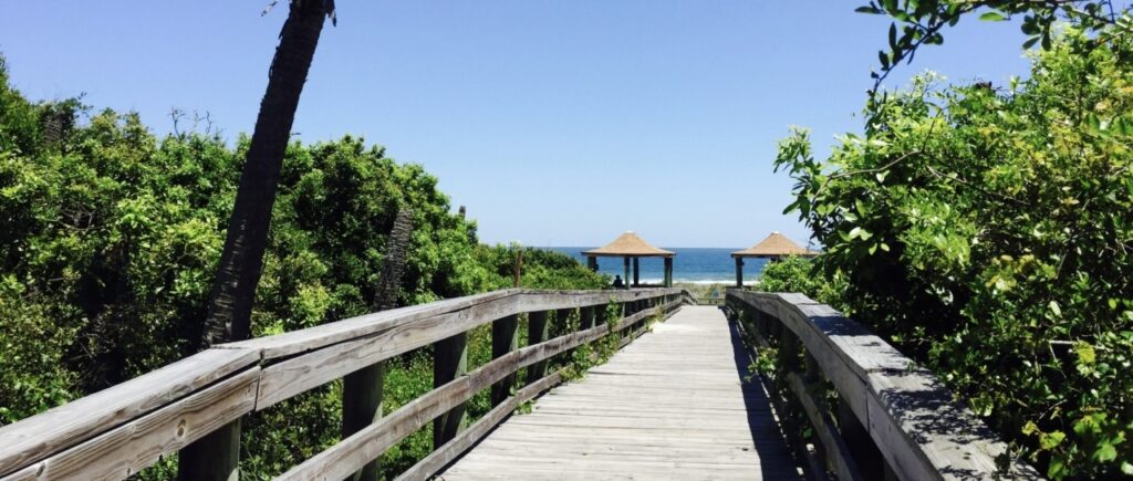 beach boardwalk