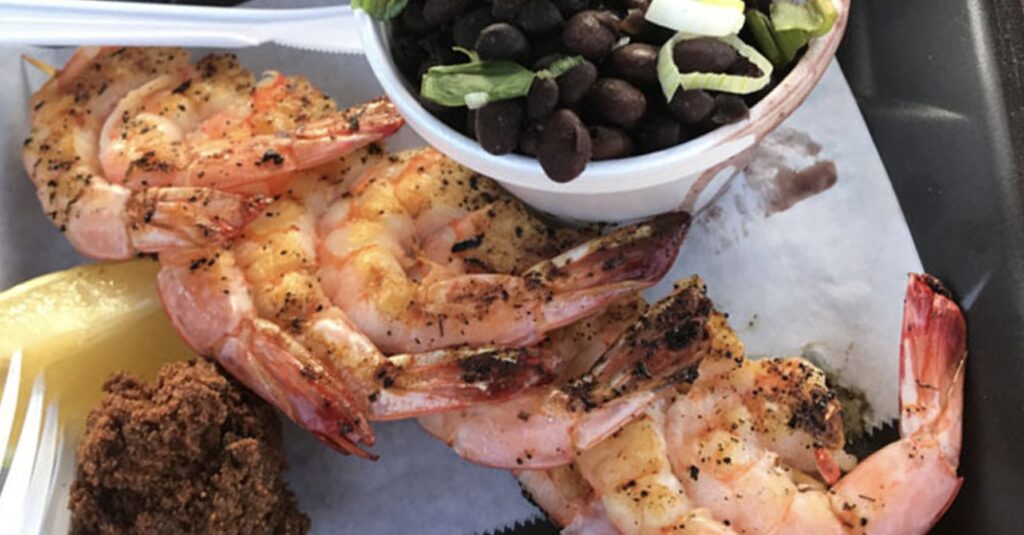 grilled shrimp dinner