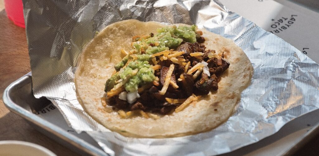 beef brisket taco