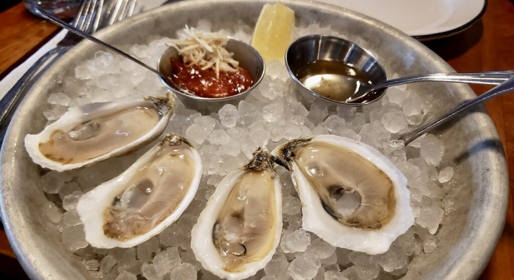 oysters on the half shell