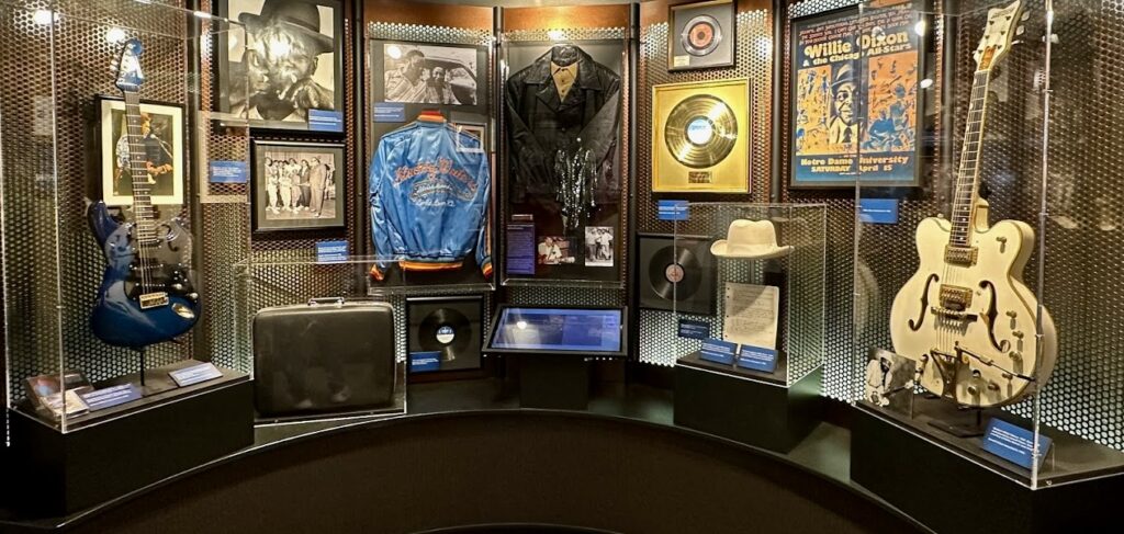 exhibits at the Blues Hall of Fame