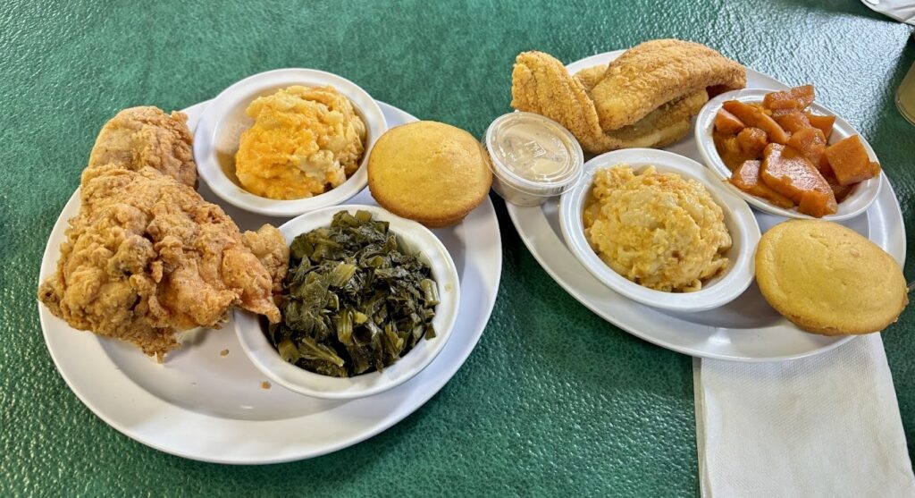 fried chicken and catfish