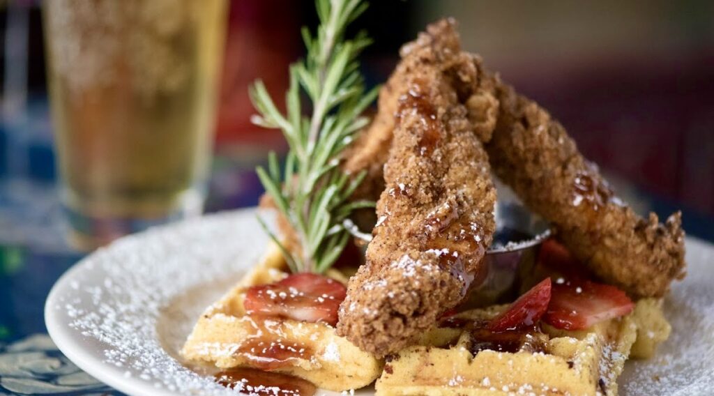chicken and waffles