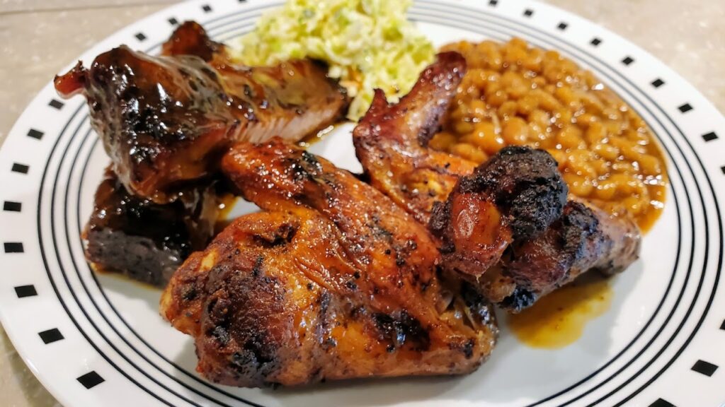 BBQ chicken plate
