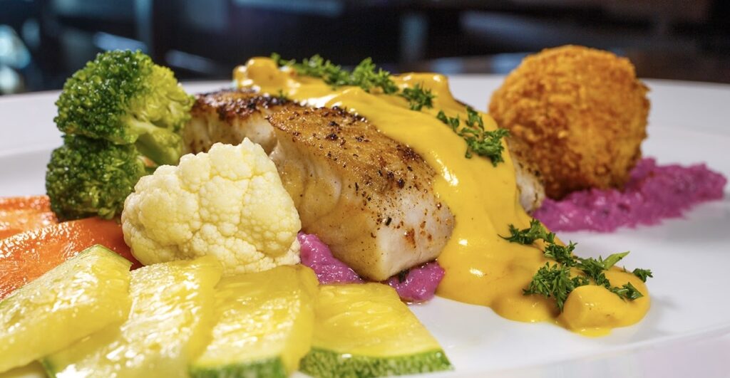 The Blue Shrimp entree