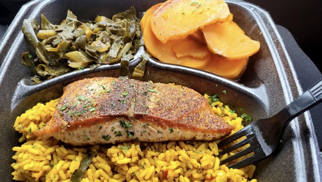 salmon dinner