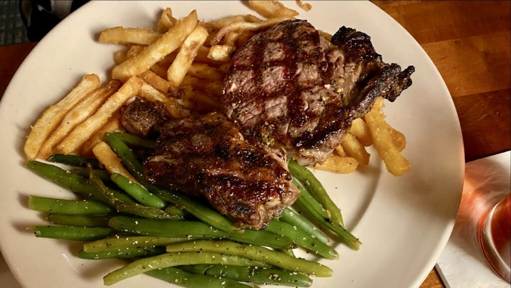 Blue Marlin steak dinner