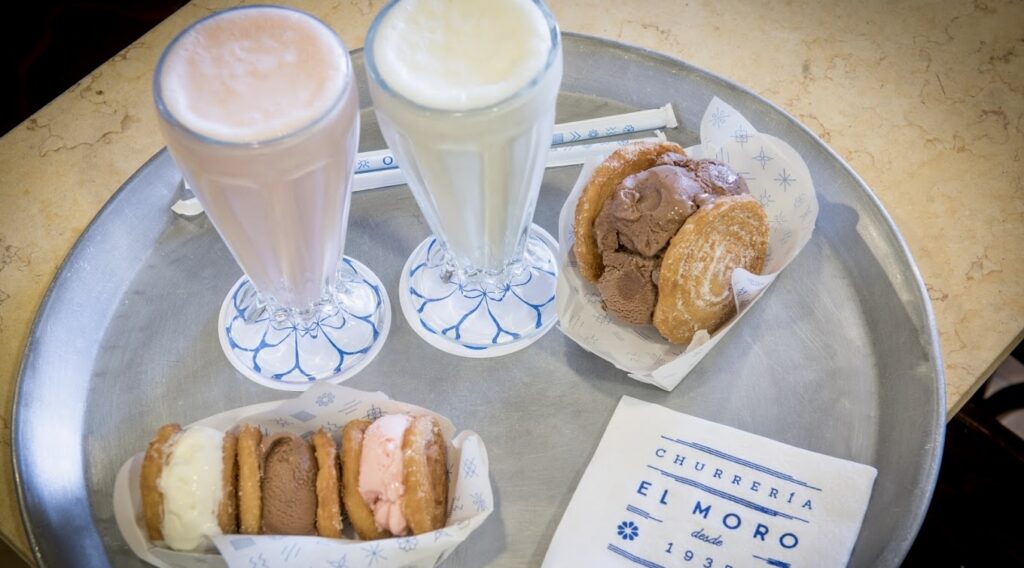 milkshakes and ice cream sandwiches