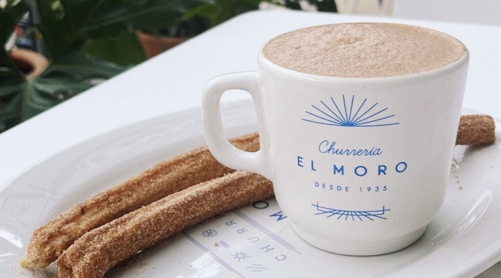 churros and hot chocolate