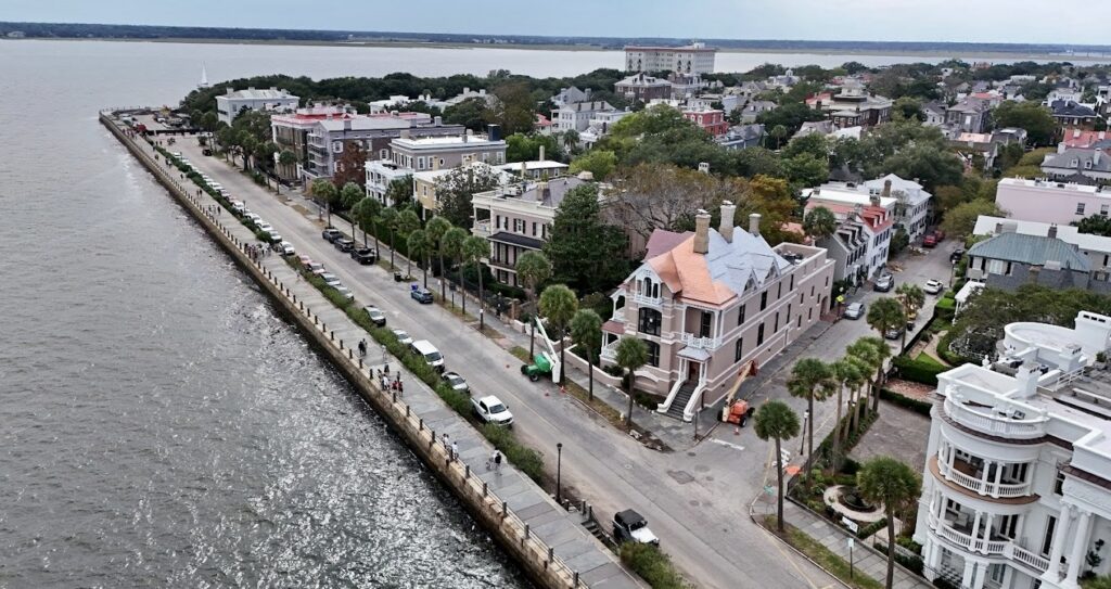 The Battery aerial view