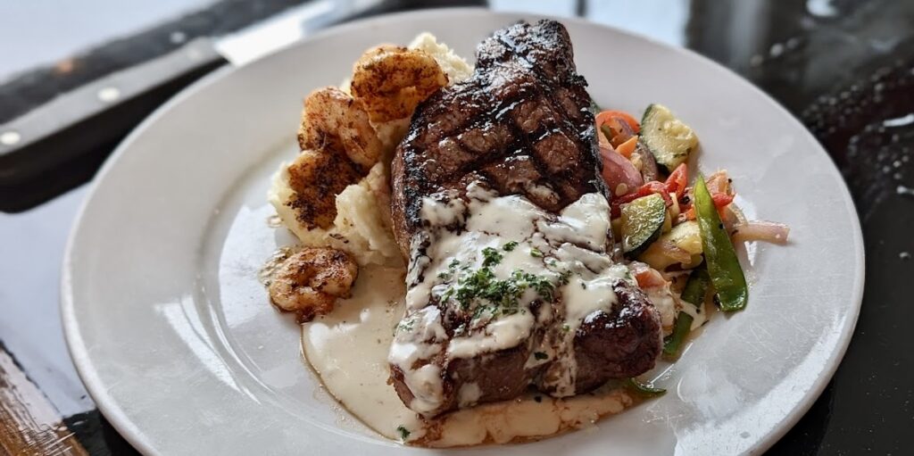 surf & turf at Hatteras Sol Waterside Grill