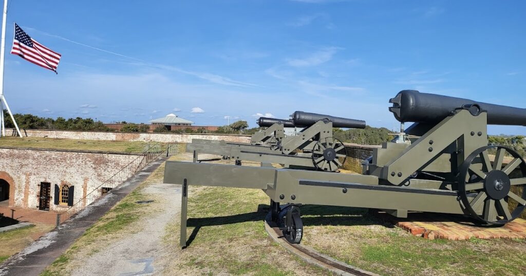 cannons at Fort Macon State Park