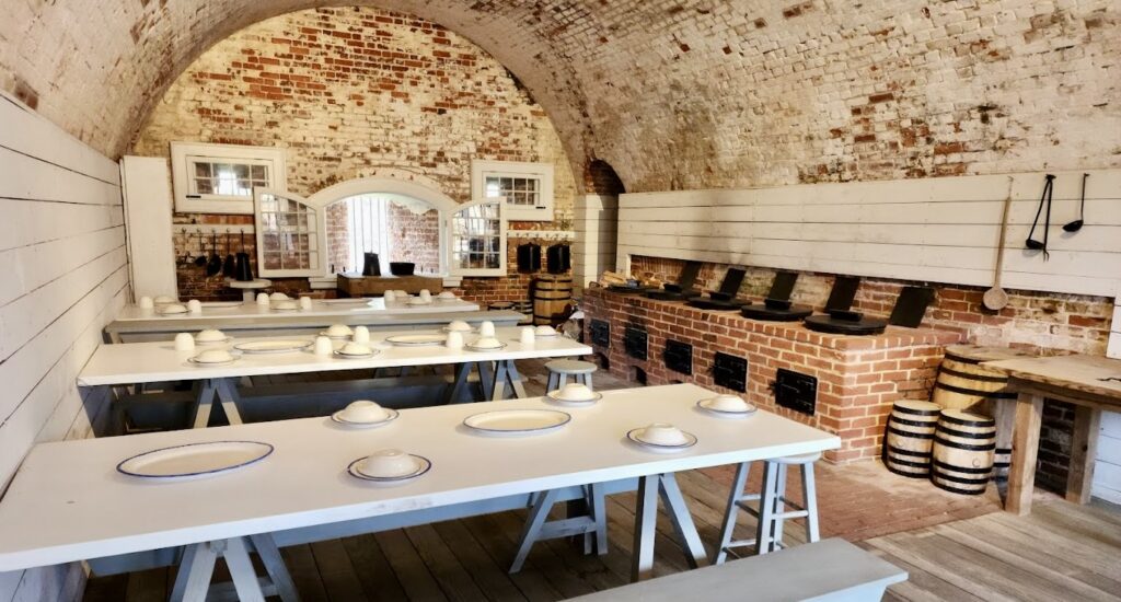Fort Macon State Park interior