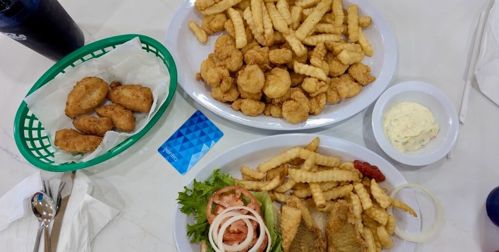fried shrimp lunch