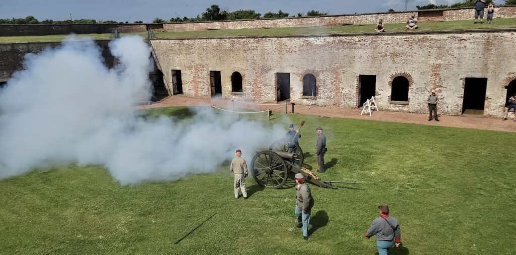 live cannon demonstration
