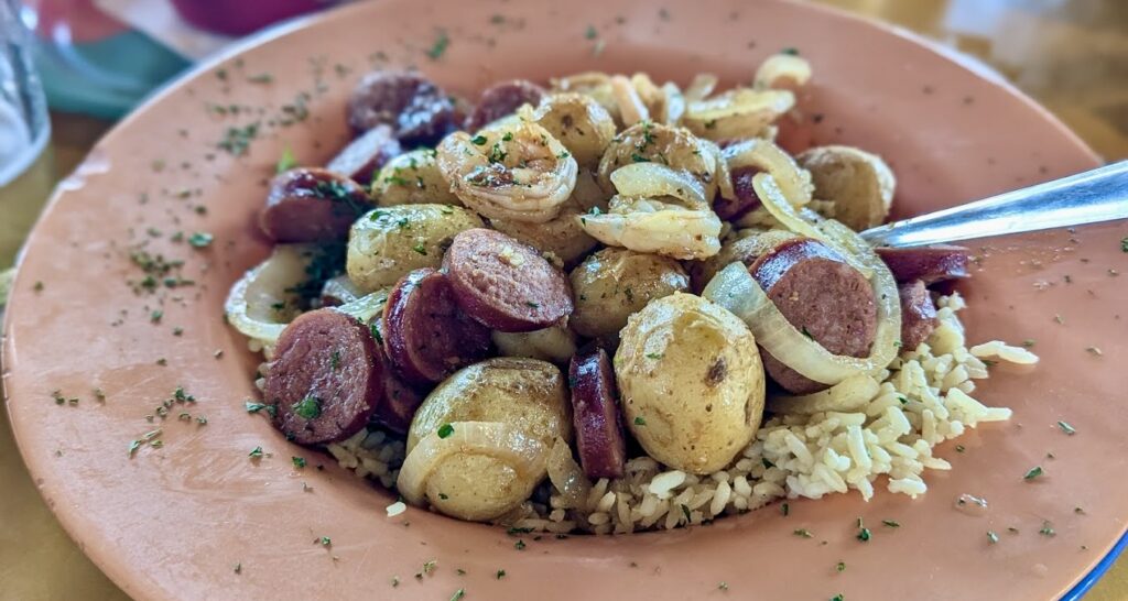 Cajun-style dinner