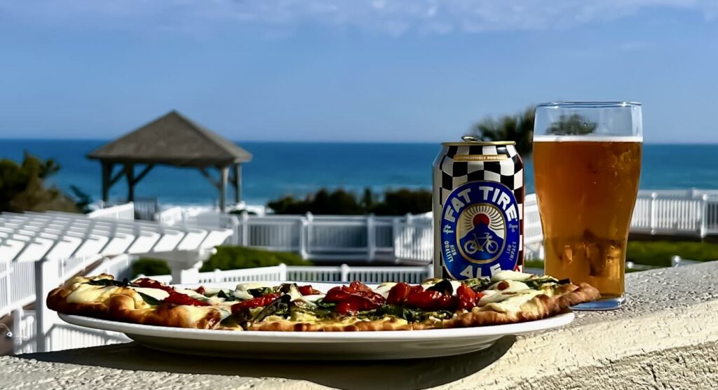 pizza and beer