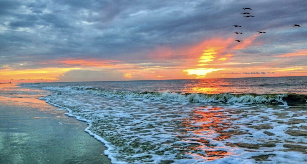 beach sunrise