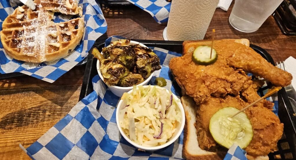 waffles and chicken