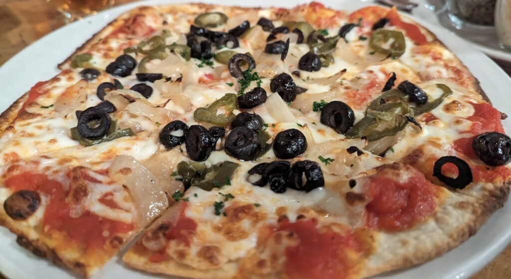 thin-crust pizza