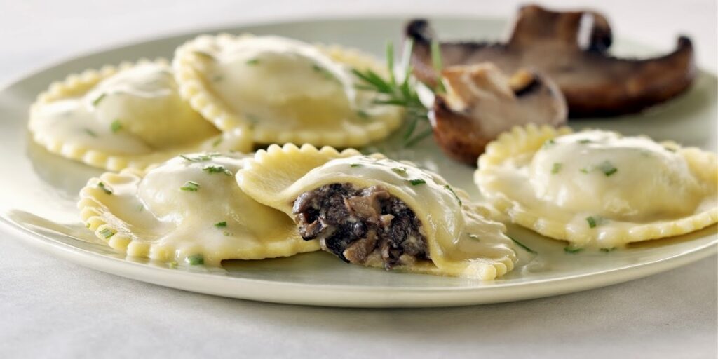 mushroom ravioli