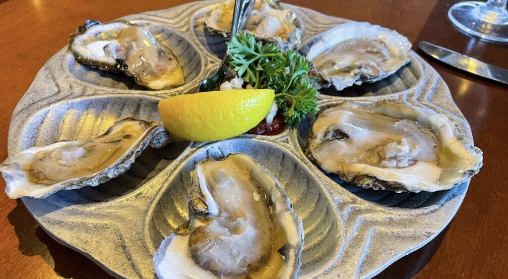 oysters on the half shell
