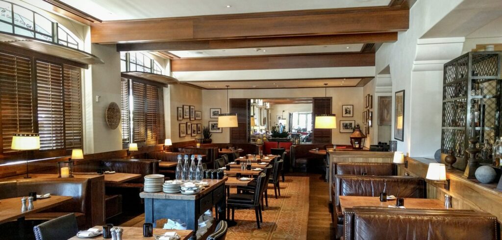 Finch & Fork dining area