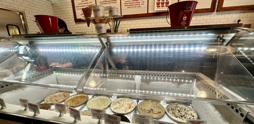 ice cream display