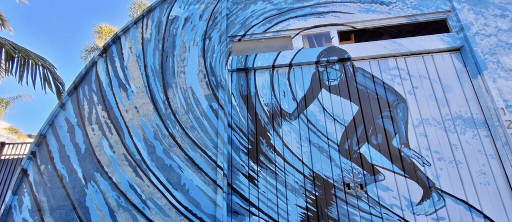 The Funk Zone mural