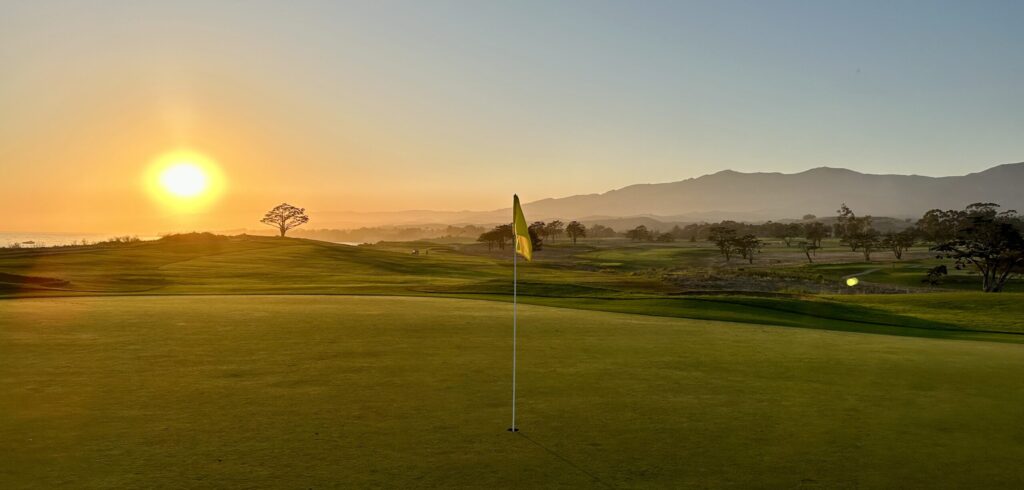 sunset at Sandpiper Golf Club
