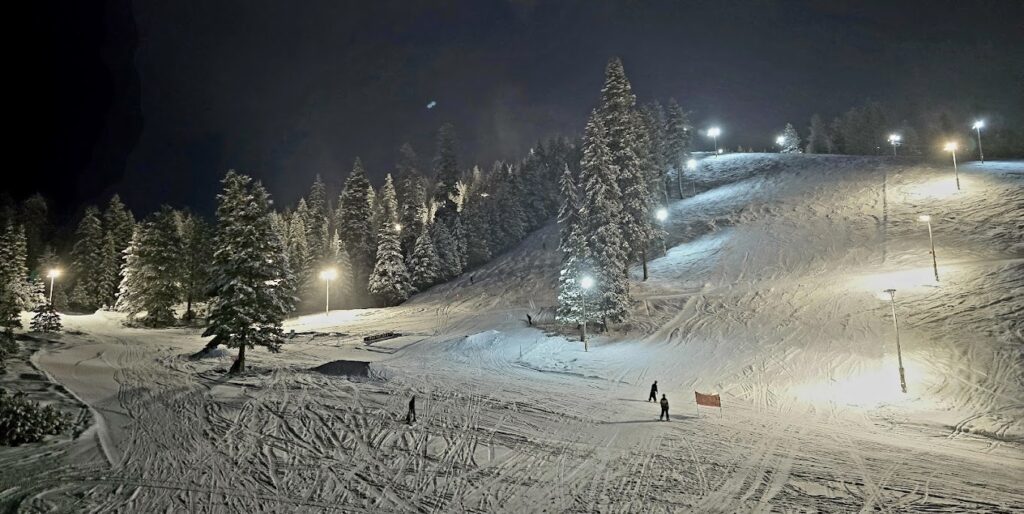 night skiing