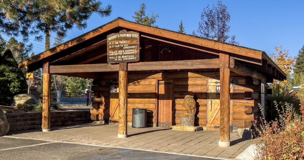 restrooms