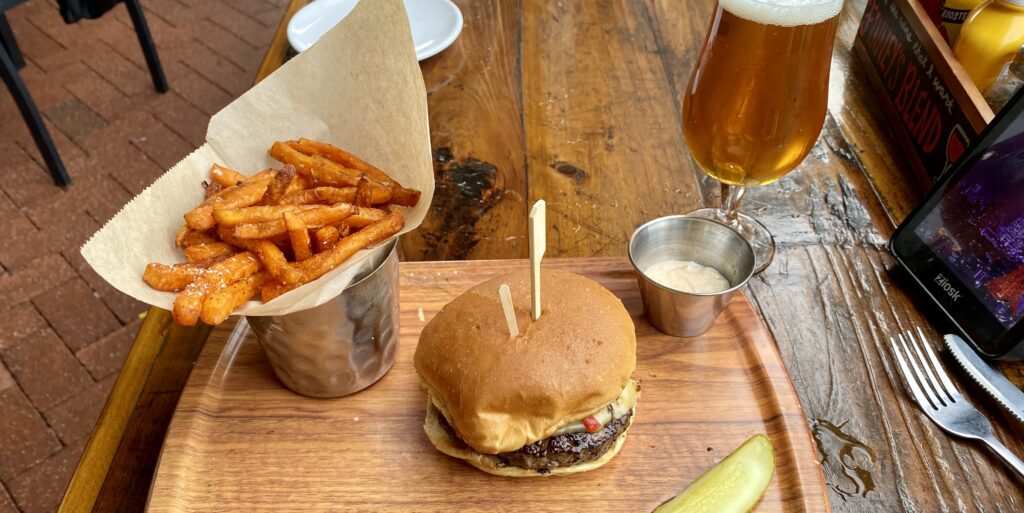 bison burger & beer