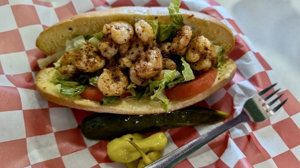 shrimp sandwich