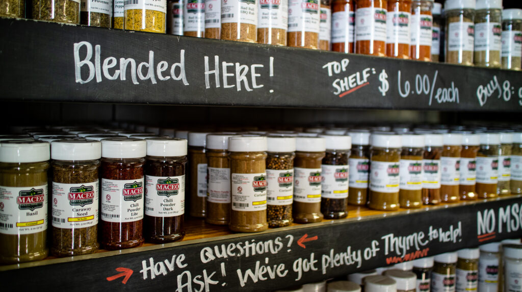 spices at Maceo