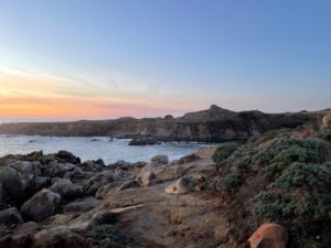 Salt Point State Park rugged coast at desk/sunset.