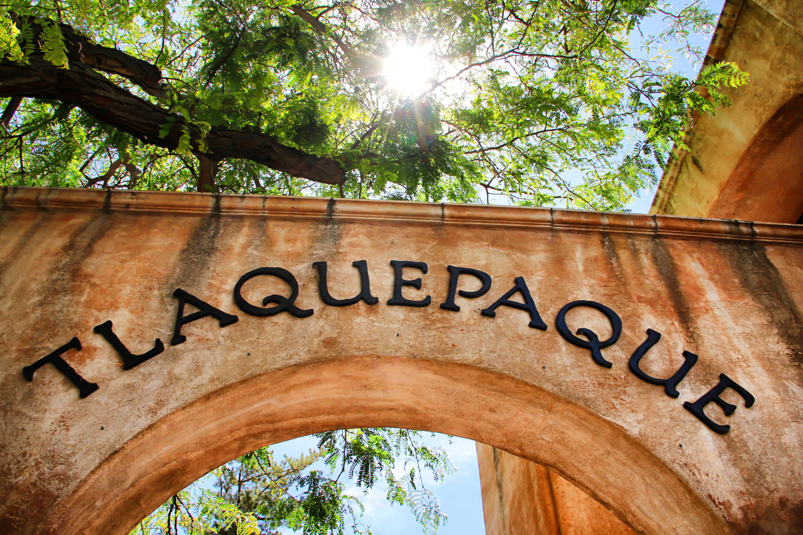 Arch at the Tlaquepaque shopping area in Sedona Arizona