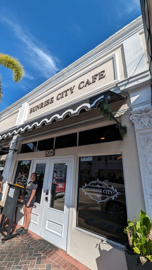 Sunrise City Cafe entrance