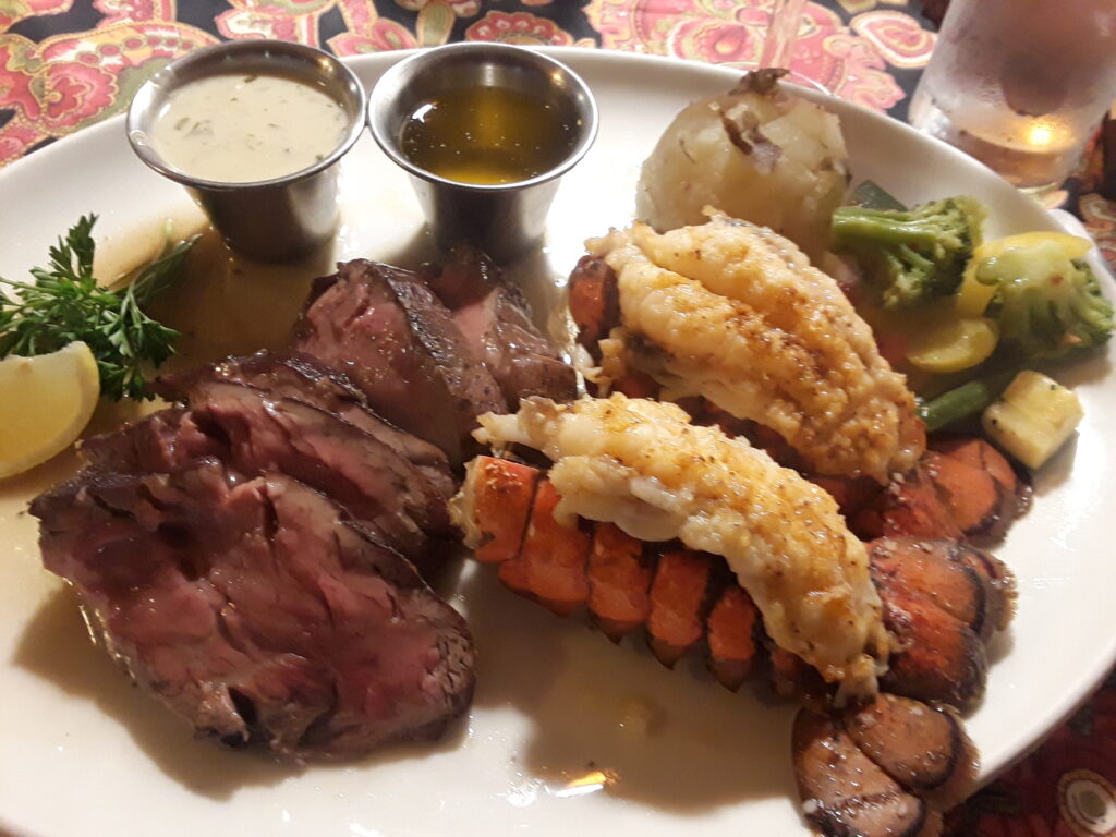 steak and lobster