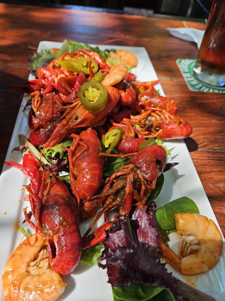 Platter of crawfish