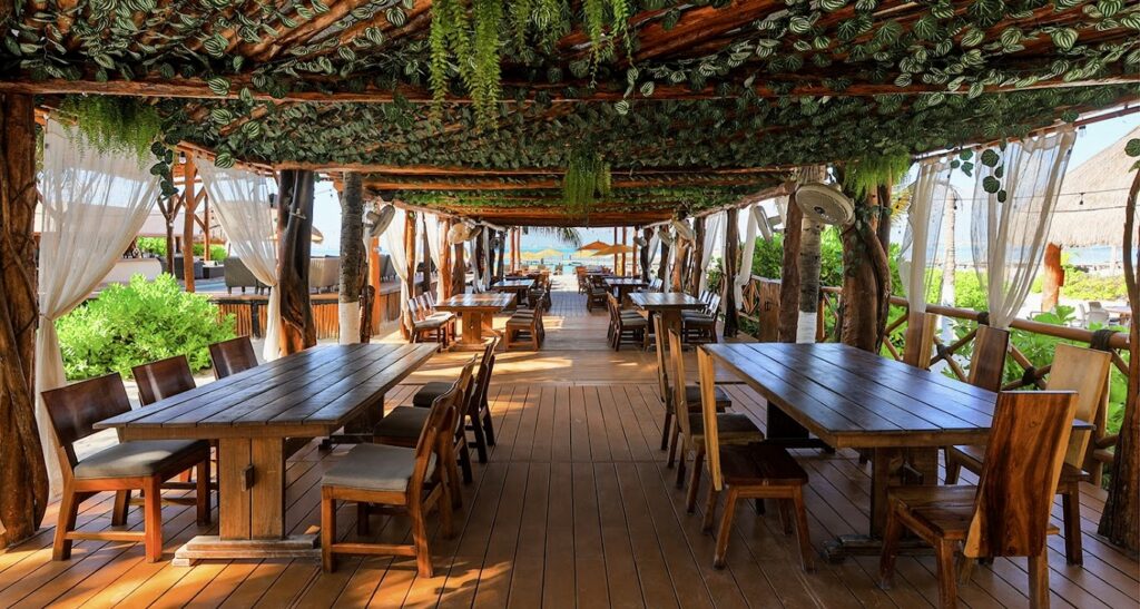 Zama Beach Club dining area